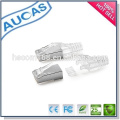 RJ11 Conector RJ45 Conector PCB Jack modular / conector chapado en oro 8p8c blindado